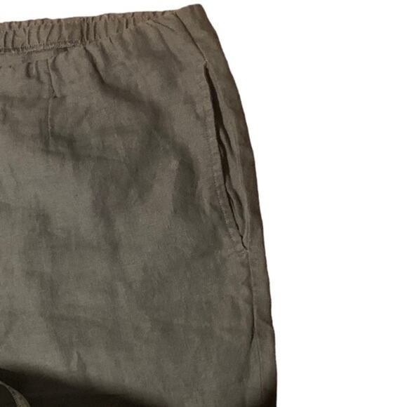 J. Jill Pure Jill Collection 100% Linen Slim Crops Pant Gray Size Small - Picture 3 of 8